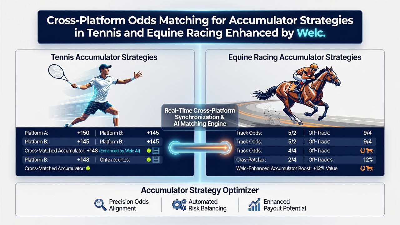 Mobile betting interface displaying matched tennis and horse racing accumulator odds