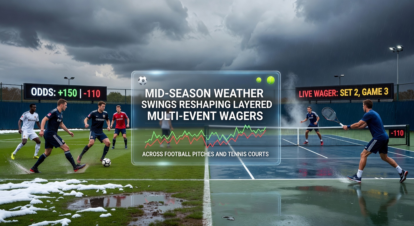 Weather patterns affecting football pitches and tennis courts during mid-season events