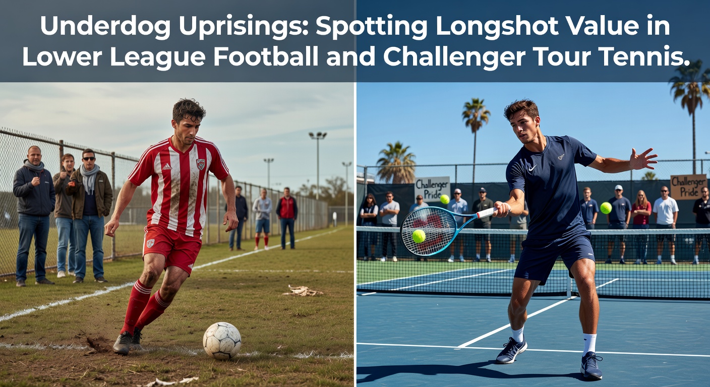 A tense moment in a lower league soccer match where an underdog team celebrates a surprise goal against a higher-ranked opponent, highlighting the thrill of unexpected upsets.
